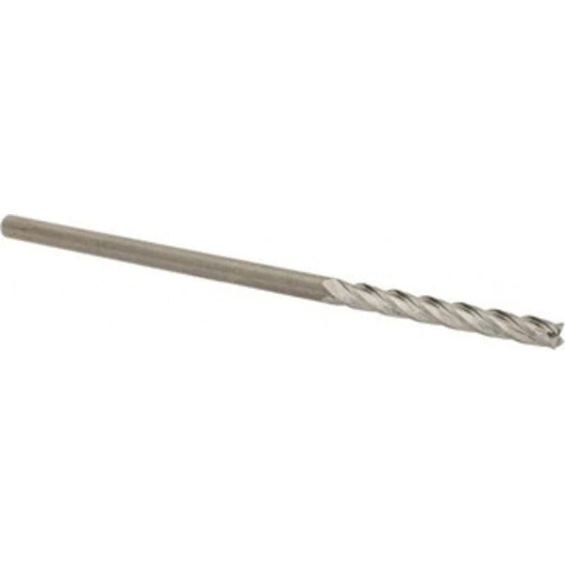 OSG 3mm, 25mm LOC, 3mm Shank Diam, 75mm OAL, 4 Flute, Solid Carbide Square End Mill Single End, Uncoated, Spiral Flut...